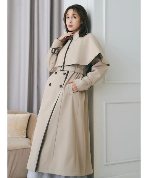 ダズリン(dazzlin) ケープ付2WAYトレンチコート