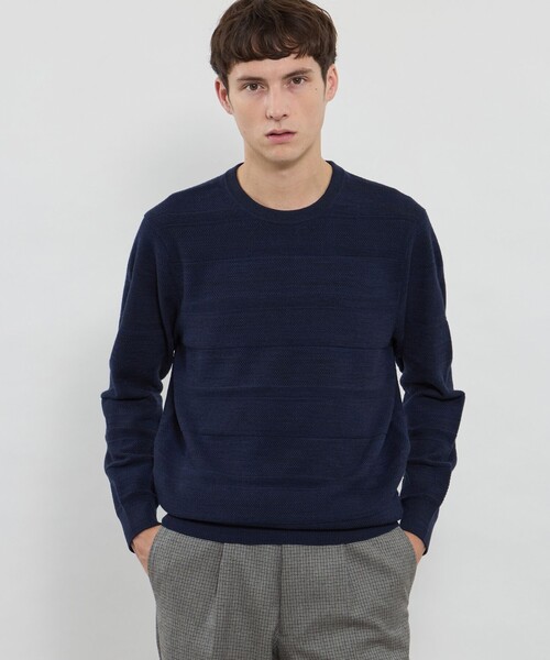 マッキントッシュ ロンドン(MACKINTOSH LONDON) リンクスボーダークルーネックニット