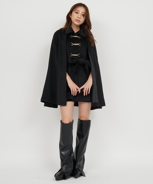 ロイヤルパーティー(ROYAL PARTY) ビット付ケープコート