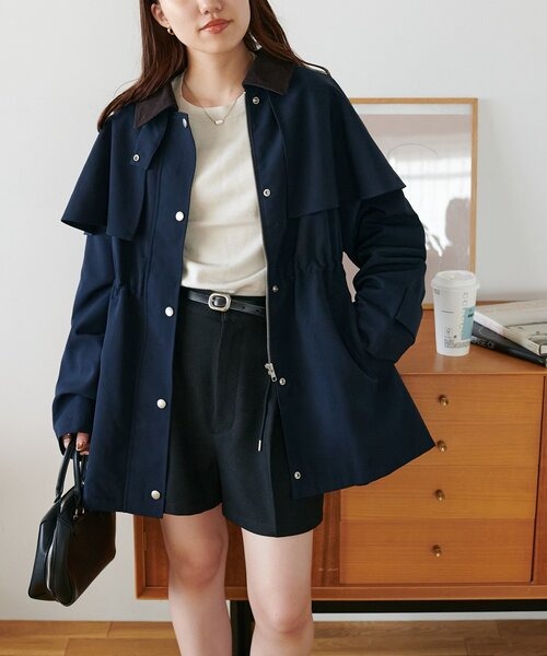 ディスコート(DISCOAT) 2WAYケープミドルコート