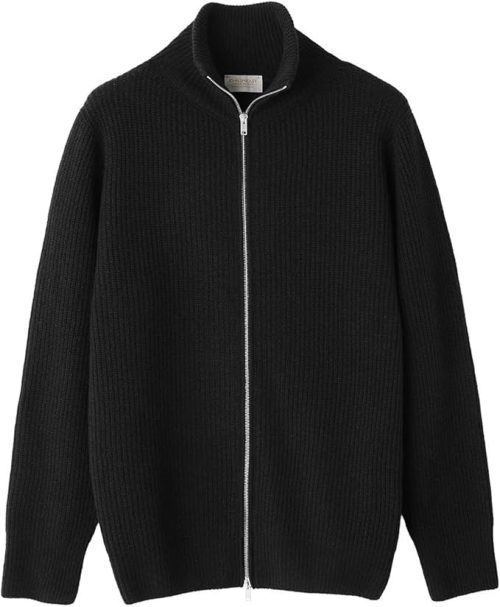 ジョンスメドレー(JOHN SMEDLEY) フルジップスタンドネック長袖ドライバーズニットジャケット