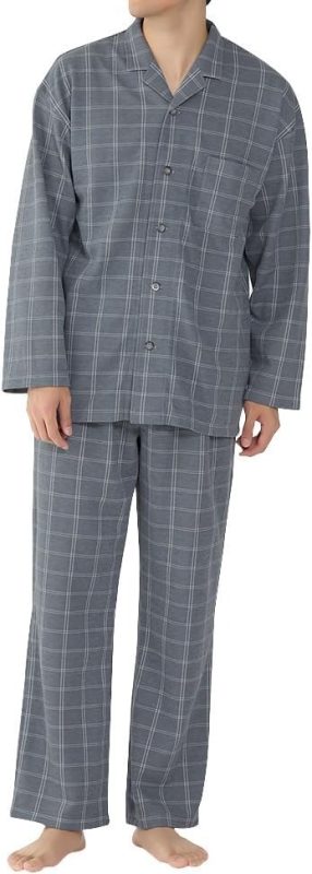 グンゼ(GUNZE) ファイヤーアセドロン 背中保温 長袖長パンツ パジャマ