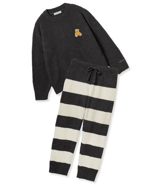 ジェラートピケオム(gelato pique HOMME)ベビモコベアプルオーバー&ロングパンツセット