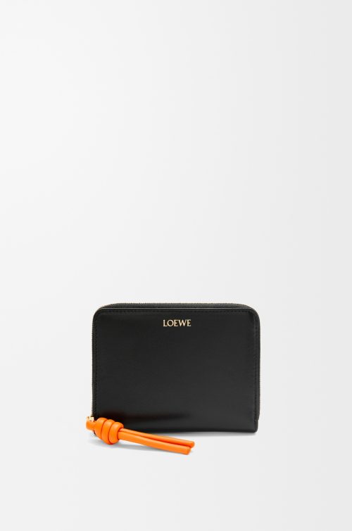 ロエベ(LOEWE) ノット コンパクト ジップアラウンド ウォレット シャイニーナパカーフ