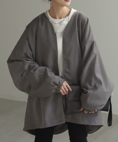 HUG.U ドルマンの上に着られる ビッグジャケット