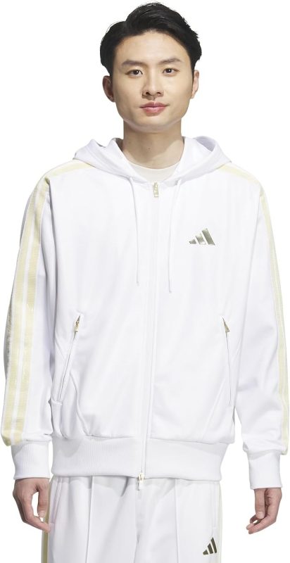 アディダス(adidas) Stadium Gold ルーズフィット フードトラックトップ