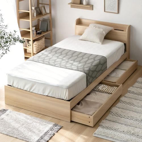 モダンデコ(MODERN DECO) USB+コンセント機能付きベッド ysb04