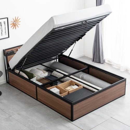 タンスのゲン 跳ね上げ収納ベッド 17620030