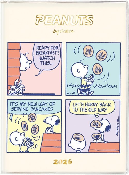 アートプリントジャパン 2026年手帳 B6 ブロックウィークリーダイアリー ピーナッツ/コミック