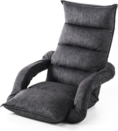 サンワサプライ(SANWA SUPPLY) 座椅子 42段階リクライニング マイクロファイバー 150-SNCF010