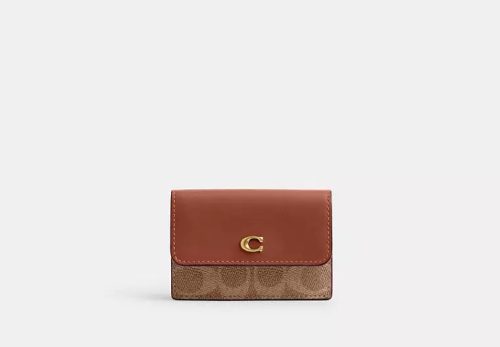 コーチ(COACH) ミニ トライフォールド ウォレット・シグネチャー キャンバス