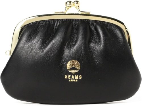 ビームス ジャパン(BEAMS JAPAN) 別注 松野屋 牛革親子がま口 モノトーン