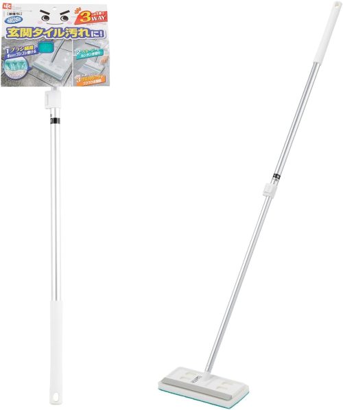 レック(LEC) 激落ちくん 玄関 タイルブラシ 伸縮タイプ