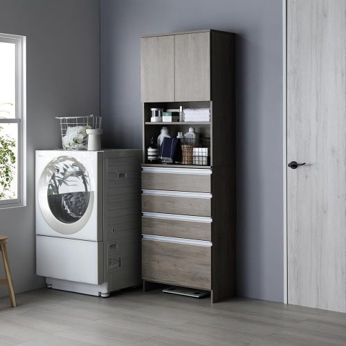 ラシク(RASIK) ランドリーチェスト Ljus リュース 洗面所 サニタリー すき間収納 幅60cm 2545869