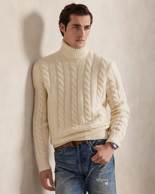 ポロラルフローレン(Polo Ralph Lauren) ケーブルニット ウールカシミヤ セーター