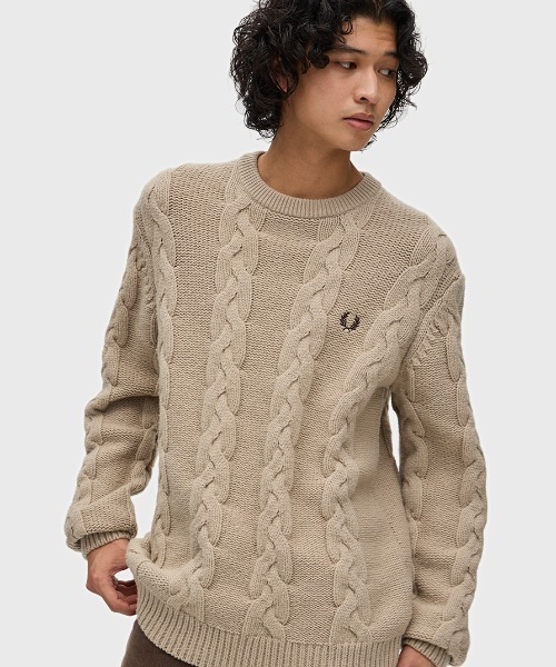 フレッドペリー(FRED PERRY) Chunky Cable Knit Jumper