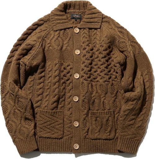 ビームスプラス(BEAMS PLUS) Cardigan Alan Patchwork