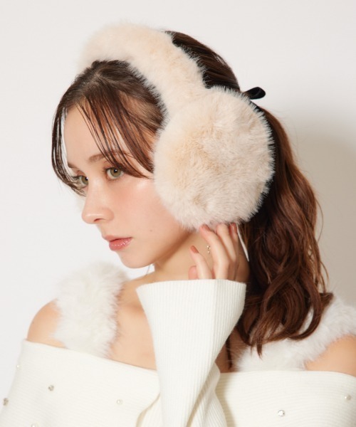 リエンダ(rienda) フェイクファーコンパクトイヤーマフ