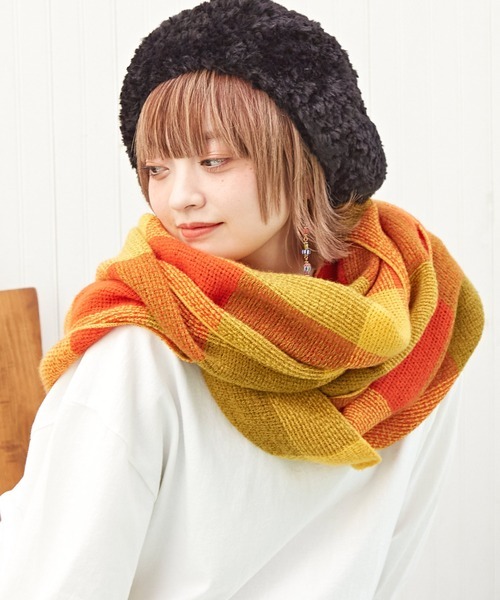 チャイハネ チェック柄スヌード