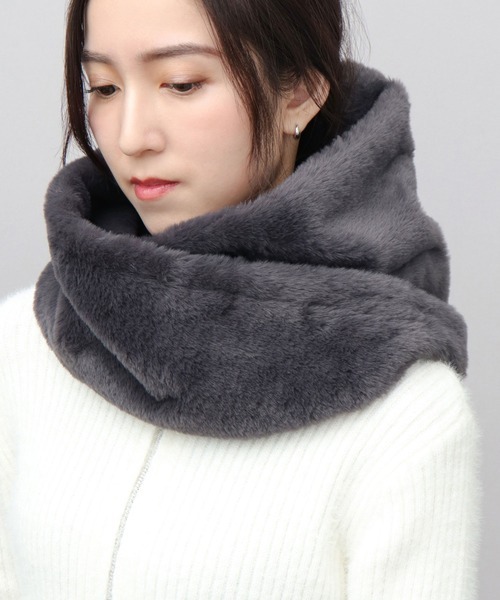 エーエムエス(A.M.S.) ソフトタッチ フェイクファー スヌード