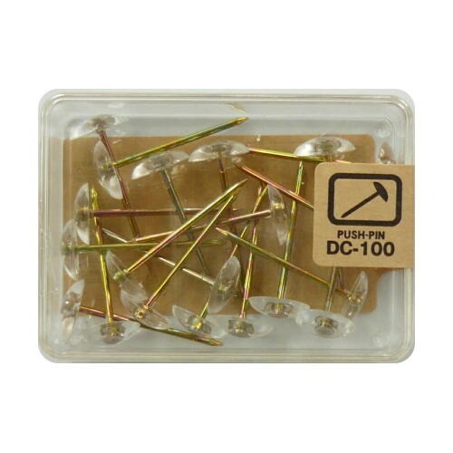 ベロス(VELOS) カーペット画鋲 ニューパック 透明 20本 DF-100C