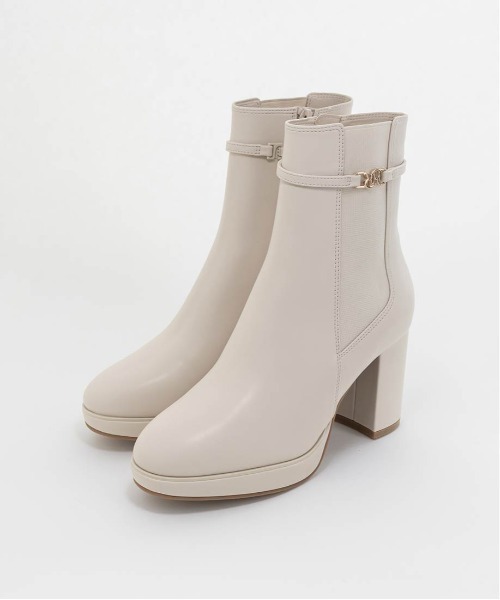 ランダ(RANDA) 晴雨兼用 2WAY サイドゴアヒールアップショートブーツ