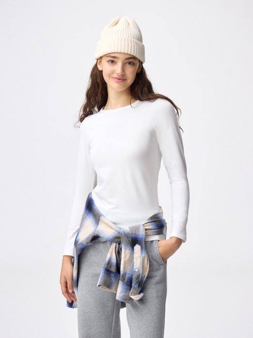 ジーユー(GU) スタイルヒートエクストラクルーネックT 長袖