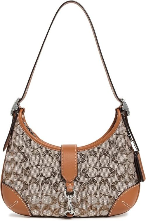 コーチ(COACH) ハンプトンズ ホーボー バッグ・クリスタル シグネチャー ジャカード