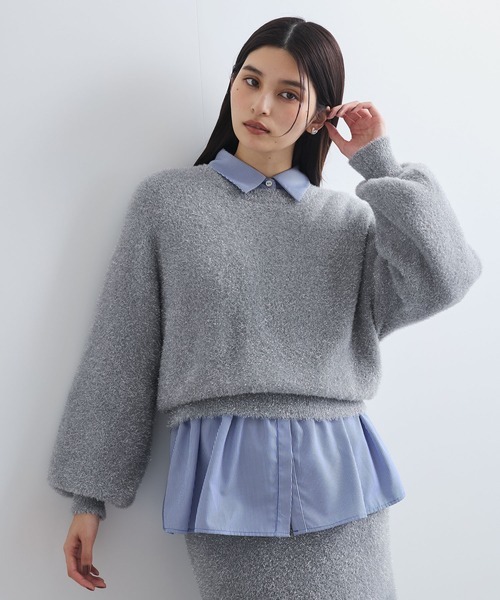 ビス(VIS) ラメシャギーニットプルオーバー