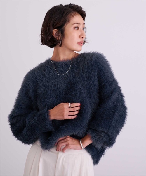 ユアーズ(ur's) シャギーオーバーサイズニット