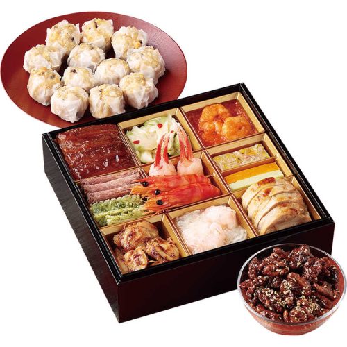 大丸松坂屋 崎陽軒 中華風 一段 限定シウマイ・クルミの飴炊き付