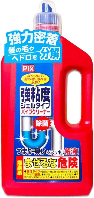 ライオンケミカル Pix 強粘度ジェルタイプ パイプクリーナー 800g AG22349