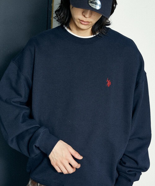 ユーエスポロアッスン(U.S. POLO ASSN.) 別注 CREW NECK SWEAT