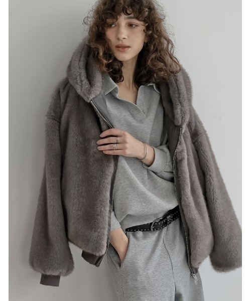 リエディ(Re:EDIT) フォーファーフーディーブルゾン