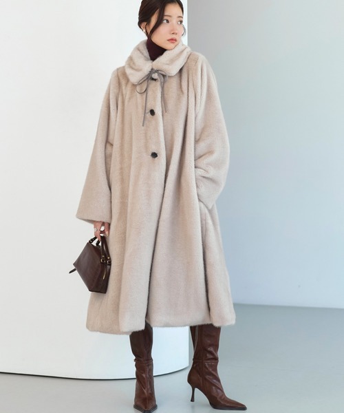 ルイルエブティック(RUIRUE BOUTIQUE) フラッフィーシンセティックファーコート