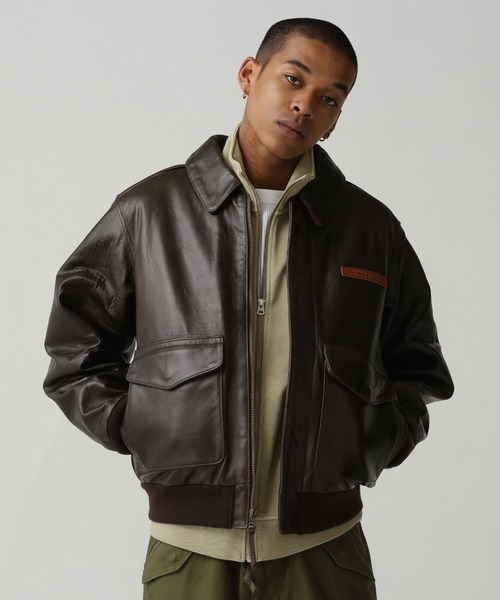 アヴィレックス(AVIREX) A-2 FLIGHT JACKET ANTIQUE LAMB