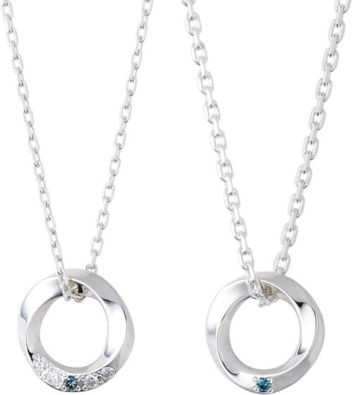 ザ・キッス(THE KISS) シルバー ペア ネックレス