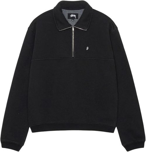 ステューシー(STUSSY) HALF ZIP MOCK NECK SWEATSHIRT