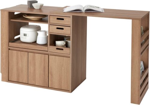 ロウヤ(LOWYA) 伸縮式キッチンカウンター