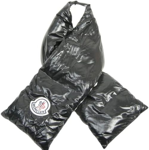 モンクレール(MONCLER) SCIARPA デカロゴ付きダウンマフラー