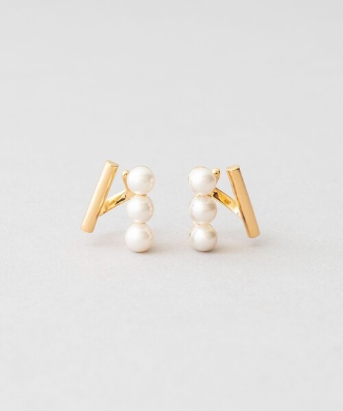 ジュエッテ(Jouete) ダブルイヤリング パール