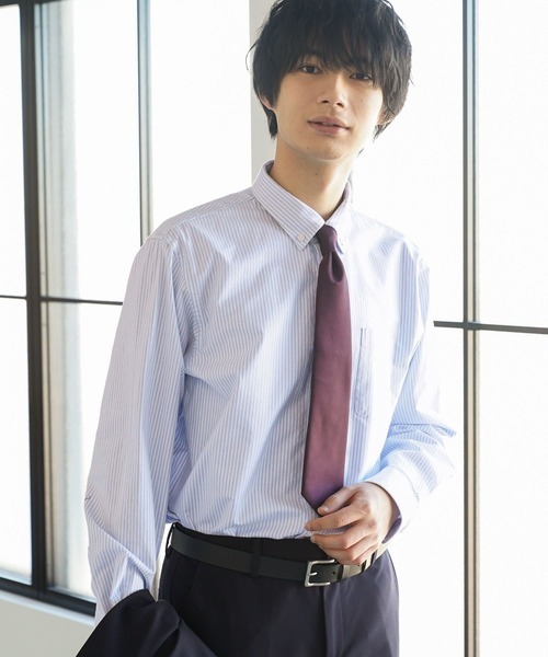 グローバルワーク(GLOBAL WORK) イージーケアオックス ボタンダウンシャツ