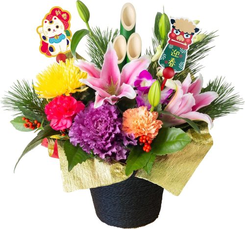 花のギフト社 迎春アレンジ お正月の花