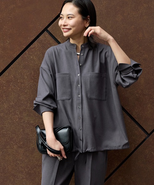 ジャーナルスタンダード(JOURNAL STANDARD) ウーリッシュツイルタックボリュームシャツ