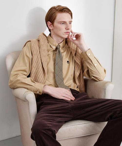 タケオキクチ(TAKEO KIKUCHI) LIMITED ワンポイント刺繍ボタンダウンシャツ