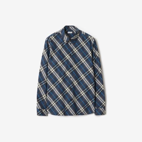 バーバリー(BURBERRY) リラックスフィット チェック コットンシャツ
