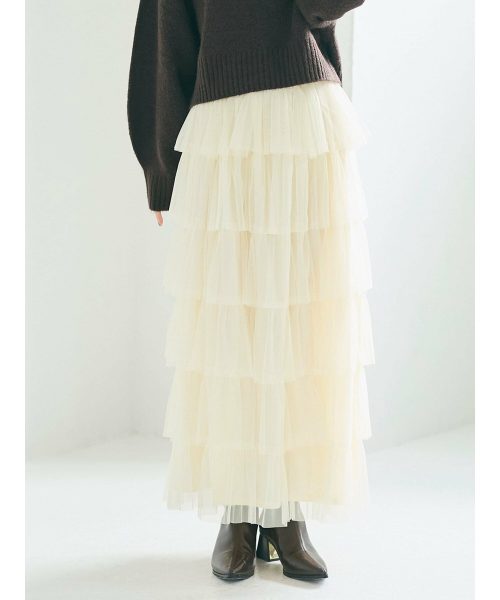 コカ(coca) チュールティアードスカート