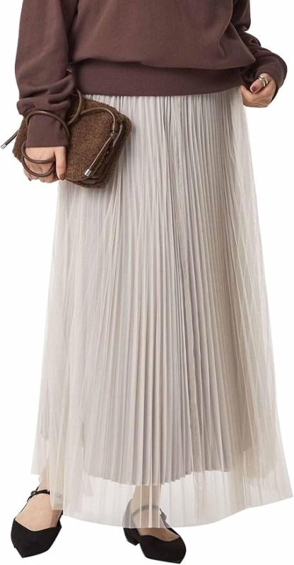 ユナイテッドアローズ グリーンレーベルリラクシング(UNITED ARROWS green label relaxing) 2WAY チュール プリーツ スカート