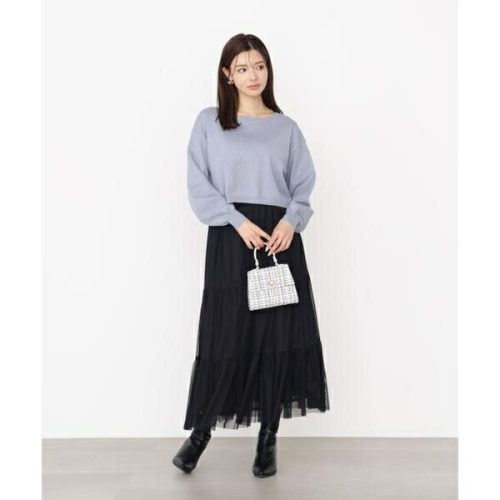 プロポーションボディドレッシング(PROPORTION BODY DRESSING) チュールティアードスカート