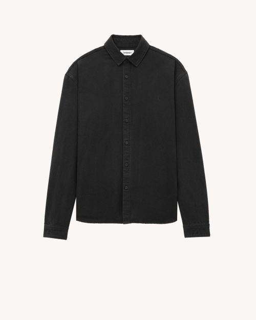 サンローラン(SAINT LAURENT) カサンドラ シャツ レイヴンブラックデニム